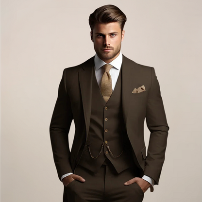 Men's Elegant Spring Three-Piece Suit