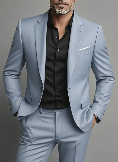 Elegant Men's Business Suit Slim Fit