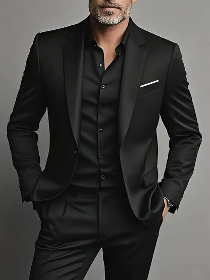 Elegant Men's Business Suit Slim Fit