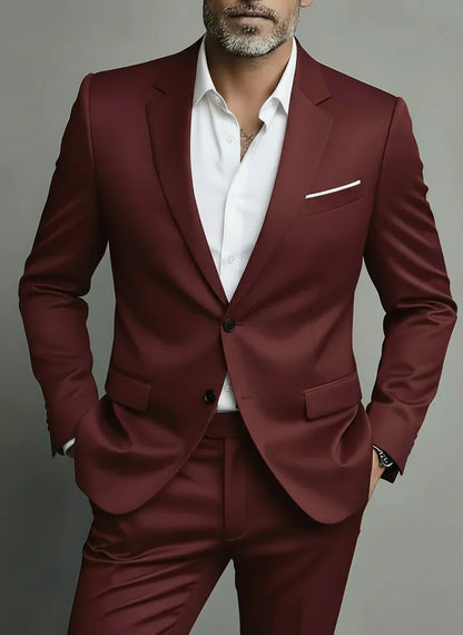 Eleganter Herren Business Anzug Slim Fit - IdealeKleiden