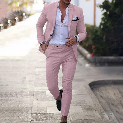Men's Suit Jacket Trousers Classic
