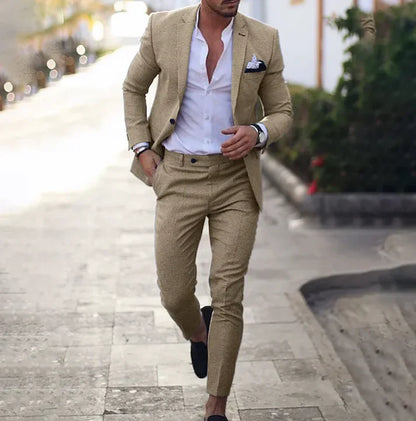 Men's Suit Jacket Trousers Classic