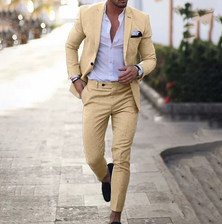 Men's Suit Jacket Trousers Classic