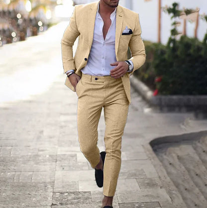 Men's Suit Jacket Trousers Classic