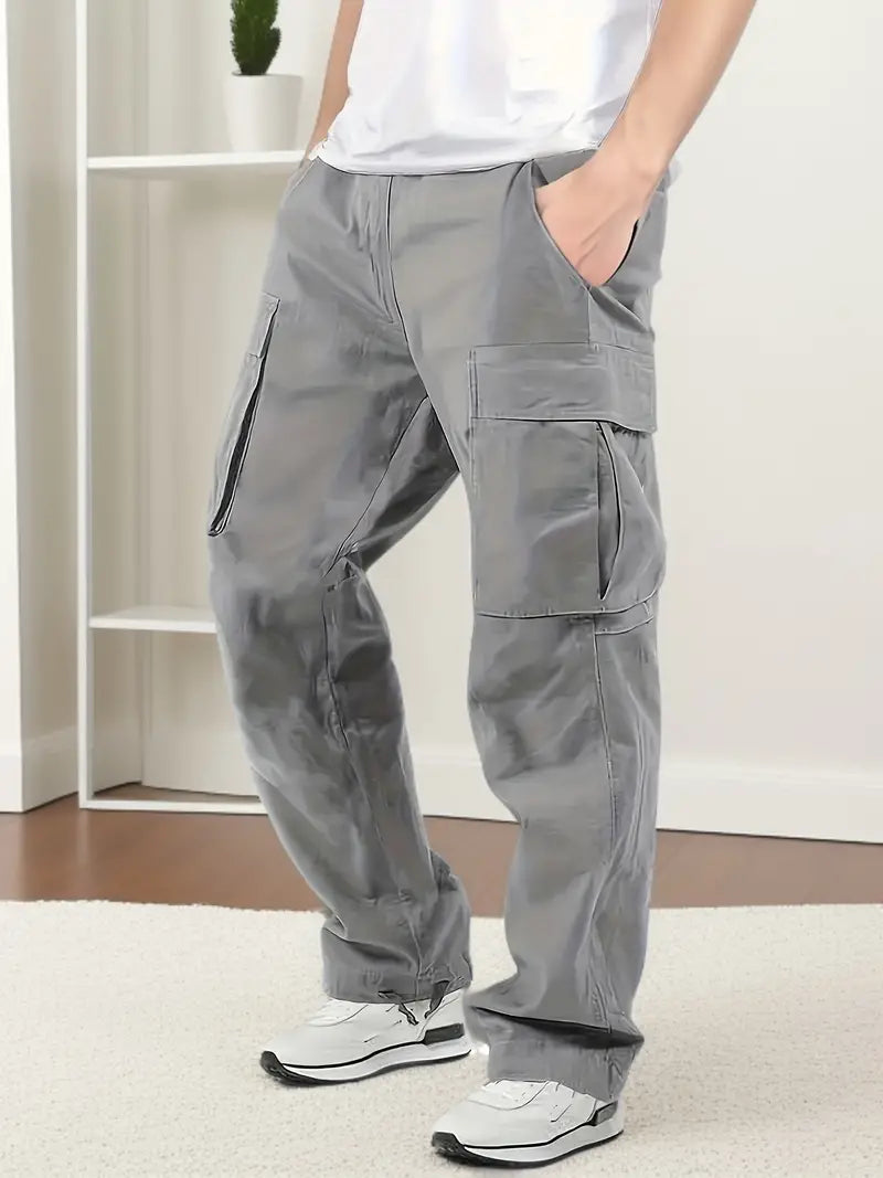 Comfortable Men's Jogging Pants With Elastic Waistband