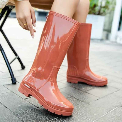 Wasserdichte Regenstiefel Frauen | Stilvolle Gummistiefel Rutschfest