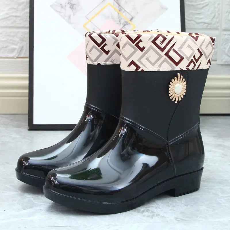 Wasserdichte Regenstiefel Warm Fleece