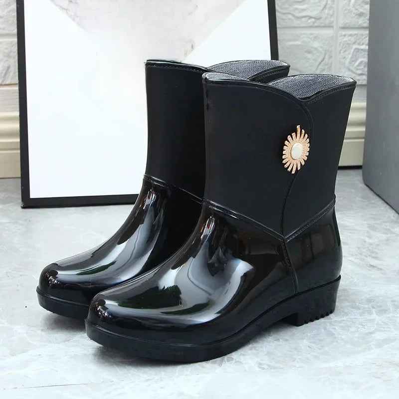 Wasserdichte Regenstiefel Warm Fleece