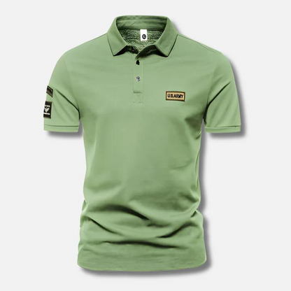 Men's Military Style Summer Polo Shirt