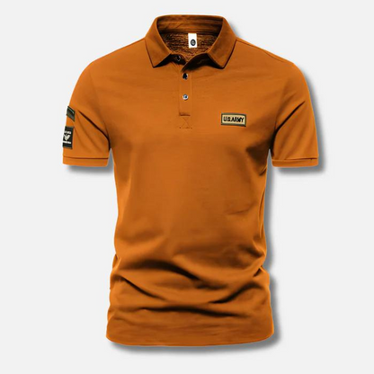 Men's Military Style Summer Polo Shirt
