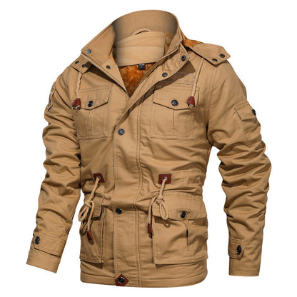 Men's Cotton Jacket Warm Fleece Lining