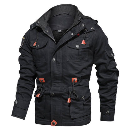 Men's Cotton Jacket Warm Fleece Lining