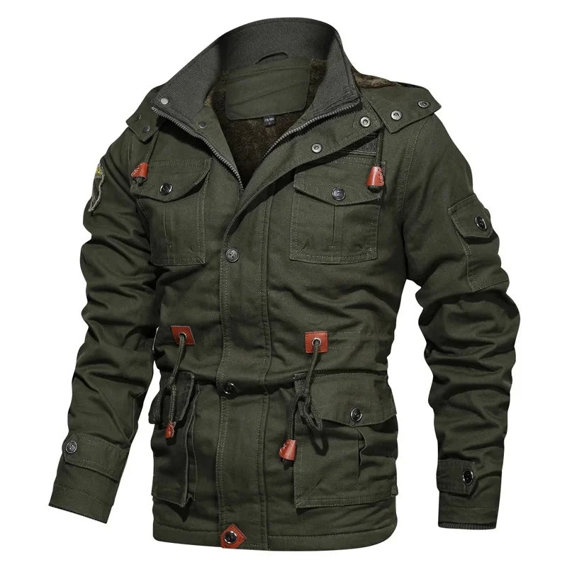 Men's Cotton Jacket Warm Fleece Lining