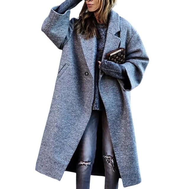Women's Long Wool Coat Warm Enchanting Colors