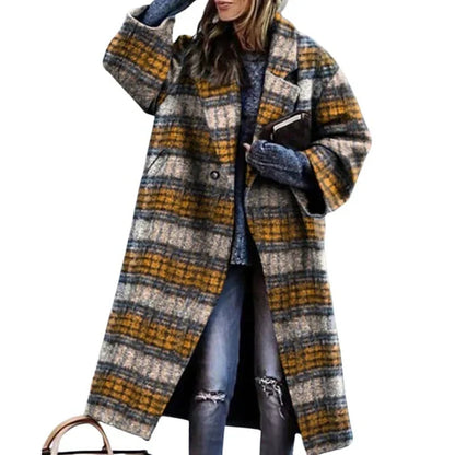 Women's Long Wool Coat Warm Enchanting Colors