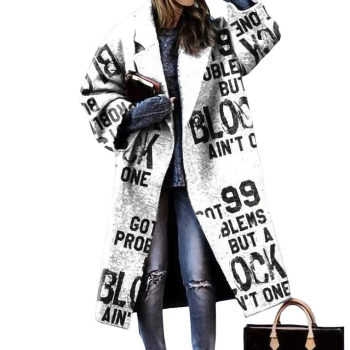 Women's Long Wool Coat Warm Enchanting Colors
