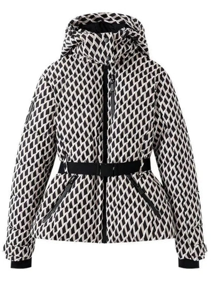 Stylish Women's Ski Jacket with a Defined Waist