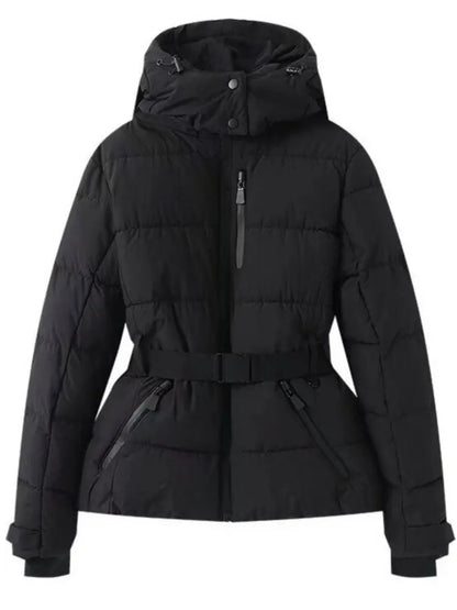Stylish Women's Ski Jacket with a Defined Waist