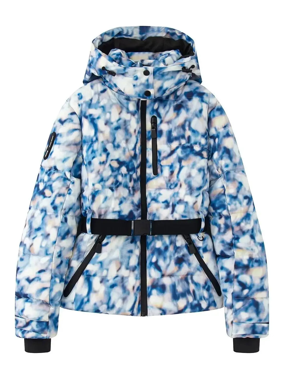 Stylish Women's Ski Jacket with a Defined Waist