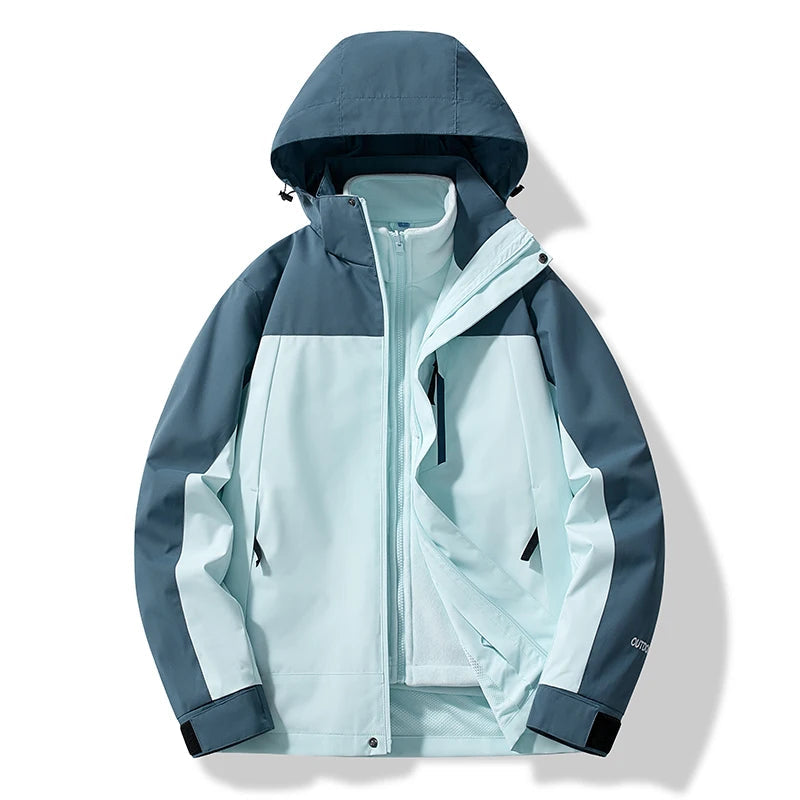 Damen Ski-Jacke Warm Winddicht Kapuze - IdealeKleiden