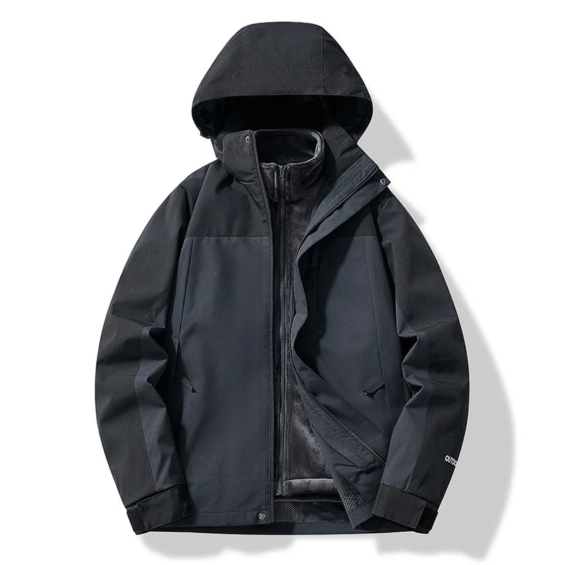 Women's Ski Jacket Warm Windproof Hooded
