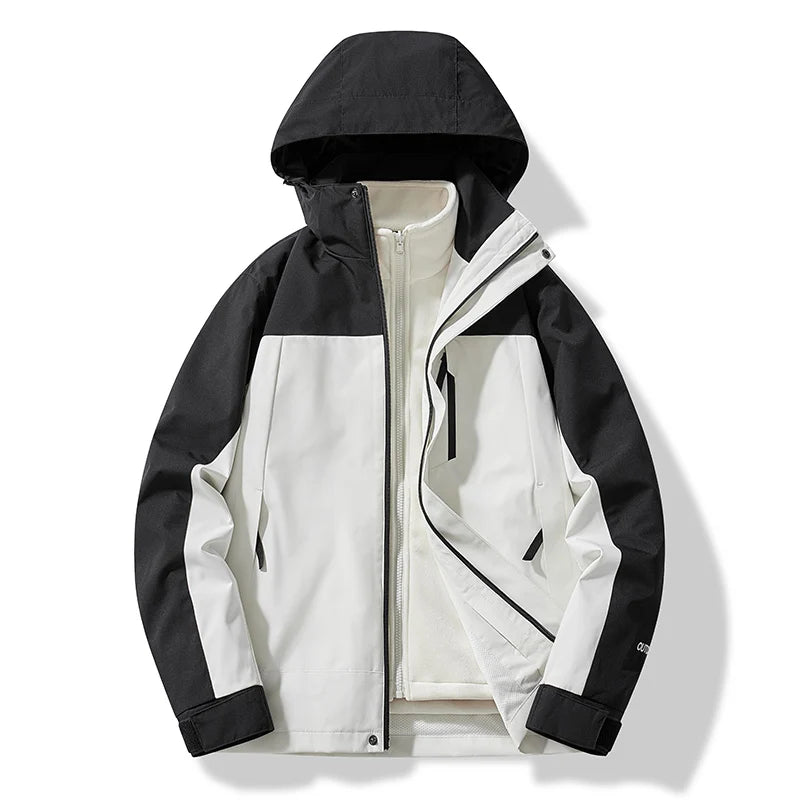 Women's Ski Jacket Warm Windproof Hooded