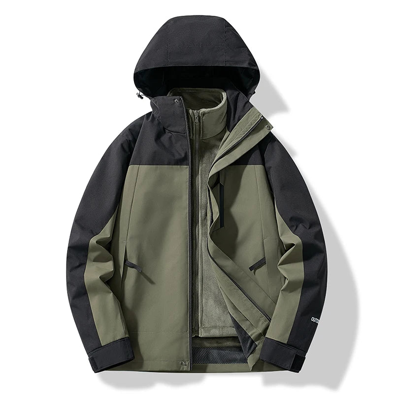 Women's Ski Jacket Warm Windproof Hooded
