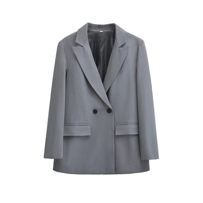 Women's Structured Double-Breasted Modern Blazer