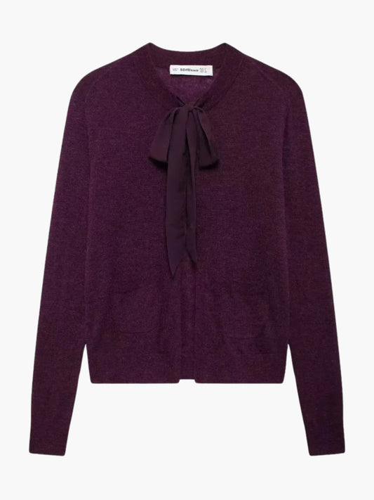 Damen Strickcardigan Weich Bequem mit Gürtel - IdealeKleiden