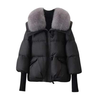 Winter Dress Faux Fur Coat Puffer