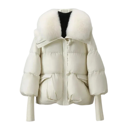 Winter Dress Faux Fur Coat Puffer