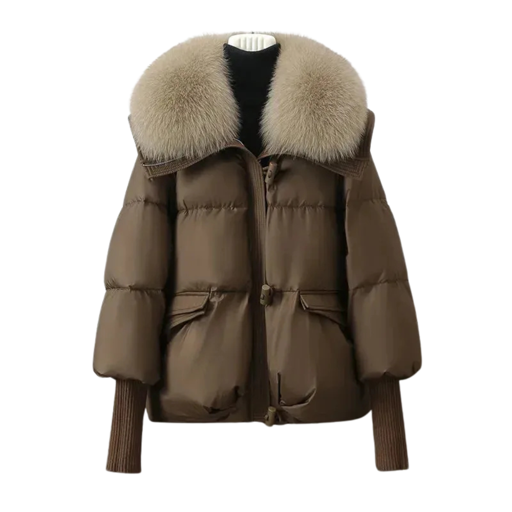 Winter Dress Faux Fur Coat Puffer