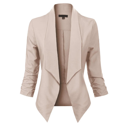 Elegant Women's Long-Sleeve Blazer Model