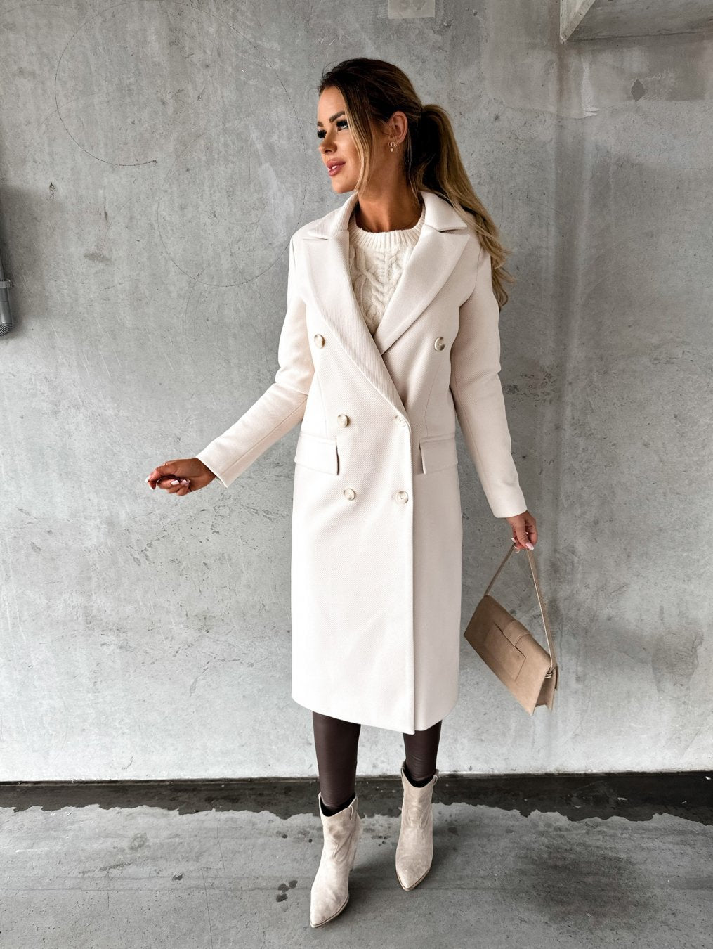 Eleganter Herren Wollmantel Warm und Stilvoll - IdealeKleiden