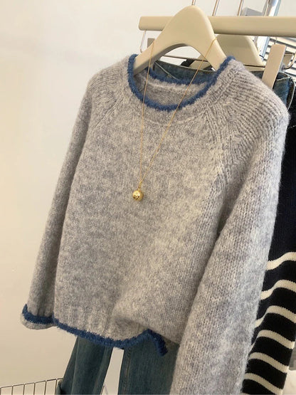 Damen Pullover Retro Chic