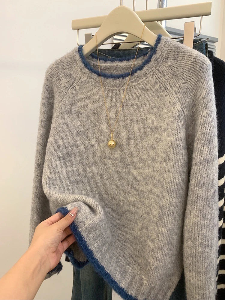 Damen Pullover Retro Chic - IdealeKleiden