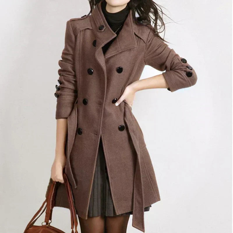 Modische Herrenjacke Gürtel Herbst Winter - IdealeKleiden