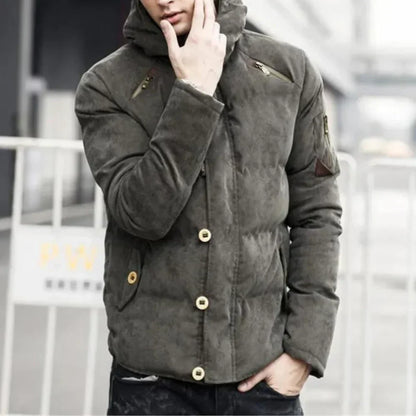 Stylish Men's Hooded Jacket Modern Design