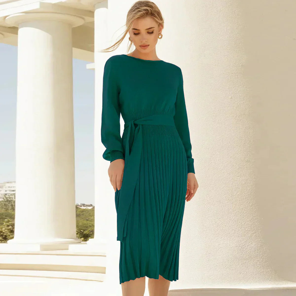 Elegant Knitted Dress for Women Model