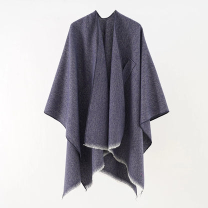 Cashmere Poncho Elegant Women's Fashion