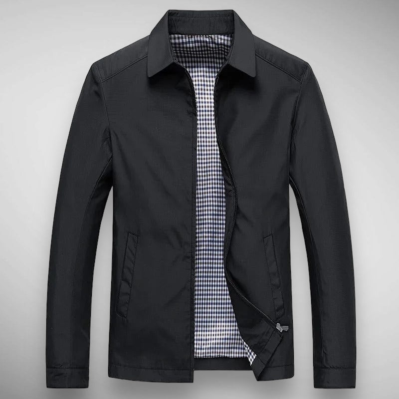 Men's Plaid Classic Harrington Jacket