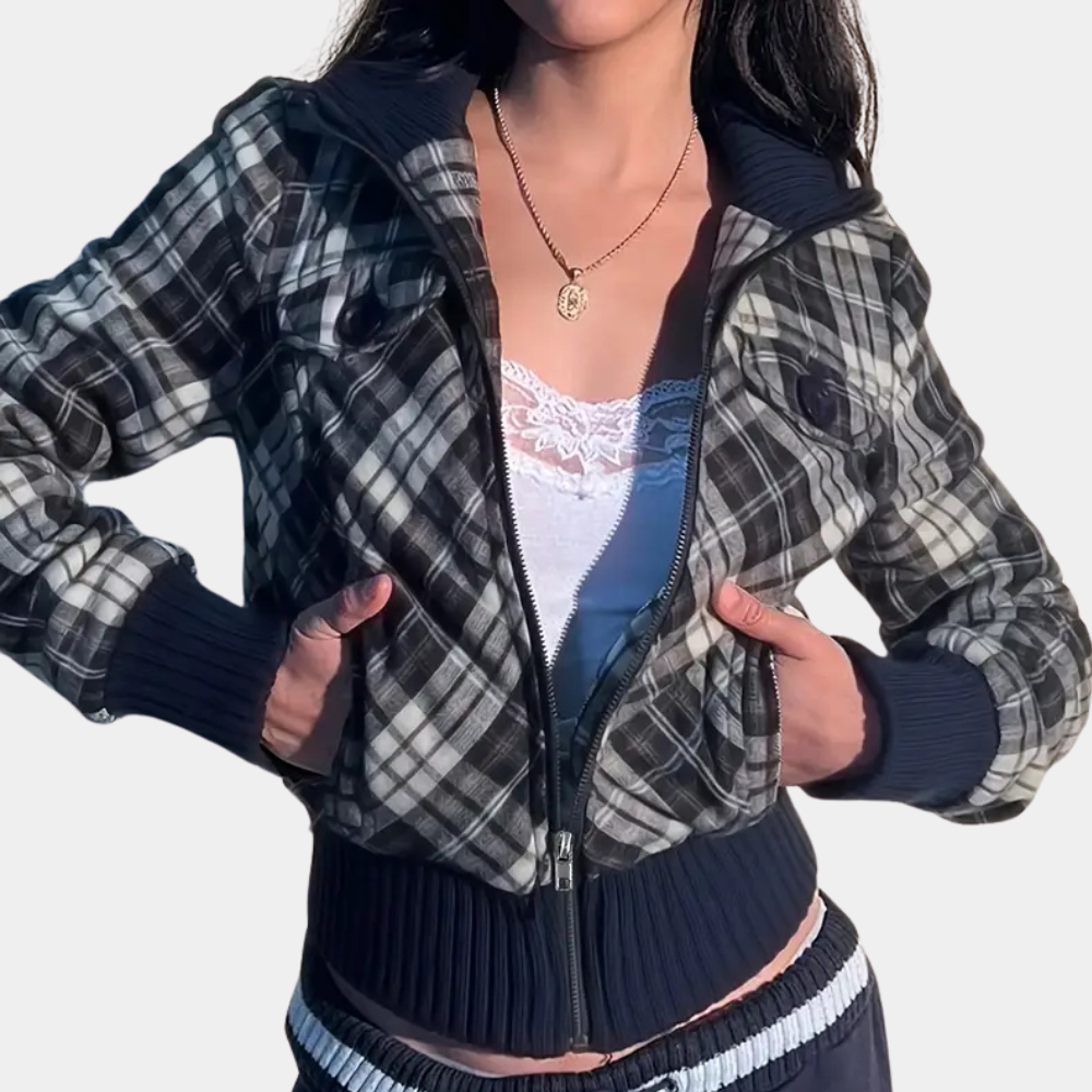 Herbst Damenjacke Hochkragen Warm - IdealeKleiden