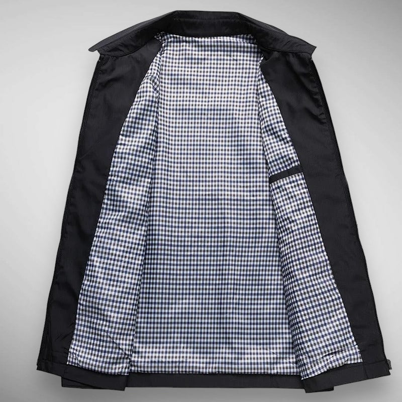Herren Harrington Jacke Kariert Klassisch - IdealeKleiden