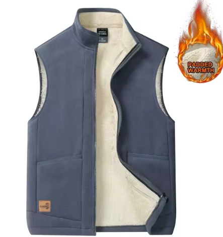 Men's Vest Warm Winter Lined