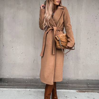 Stylish Women's Wool Blend Coat