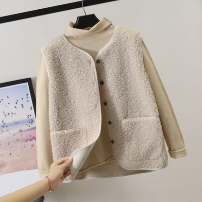 Fashionable Women's Vest Button Front