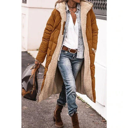 Hooded Coat Women Fleece Comfortable