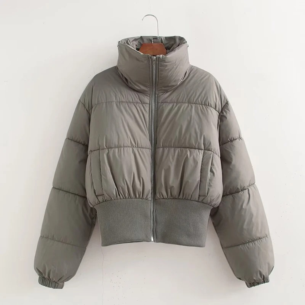 Women's Puffer Jacket Short Warm Elegant
