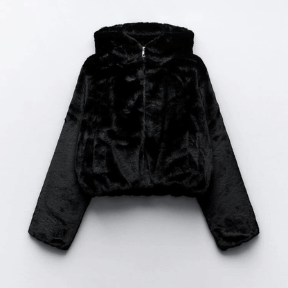 Women's Stylish Faux Leather Winter Jacket