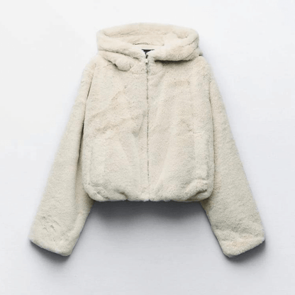 Women's Stylish Faux Leather Winter Jacket